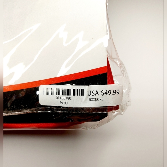 Red and Blue Silky Adult Boxer costume Spirit Halloween Size XL - Picture 3 of 5